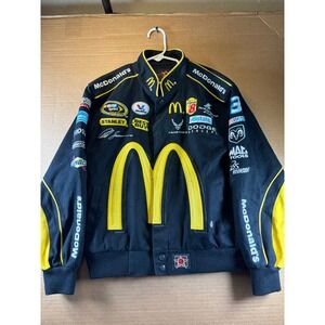 JH Design McDonalds NASCAR Jacket Youth M 7-8 Reed Sorenson 43 Racing Bomber